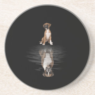 Dessous De Verre En Grès Boxer