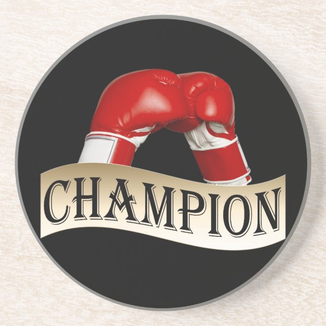 DESSOUS DE VERRE EN GRÈS BOXING (Devant)