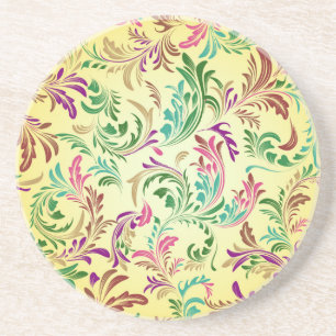 Dessous De Verre En Grès Branches Design Motif-444555