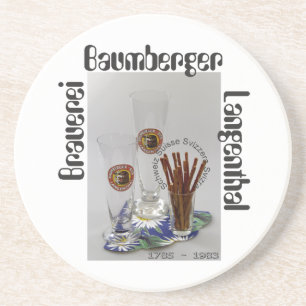 Dessous De Verre En Grès Brasserie de Baumberger Langenthal Bierdeckel