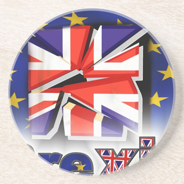 Dessous De Verre En Grès brexit (Devant)
