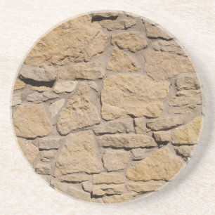 Dessous De Verre En Grès Brick, Rock, Stone Series---Light Stone Coaster