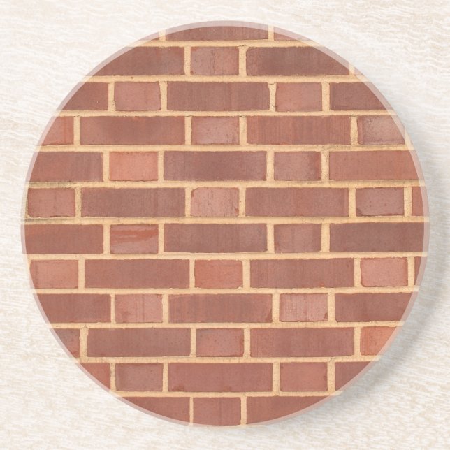 Dessous De Verre En Grès Brick, Rock, Stone Series---Red Brick Coaster (Devant)