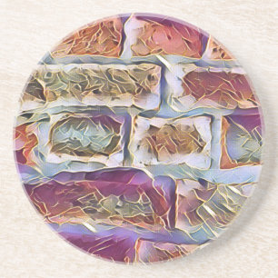 DESSOUS DE VERRE EN GRÈS BRIQUES