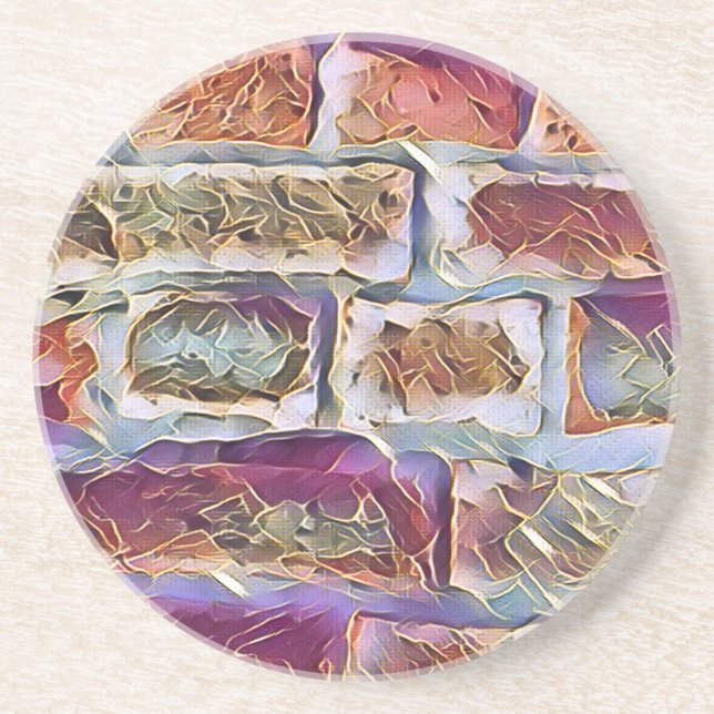 DESSOUS DE VERRE EN GRÈS BRIQUES (Devant)