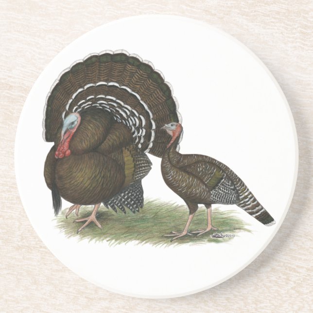 Dessous De Verre En Grès Bronze standard de Turkey (Devant)