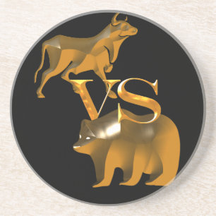 Dessous De Verre En Grès Bull Market Vs Bear Market