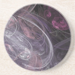 Dessous De Verre En Grès Bulles flottantes Abstraites