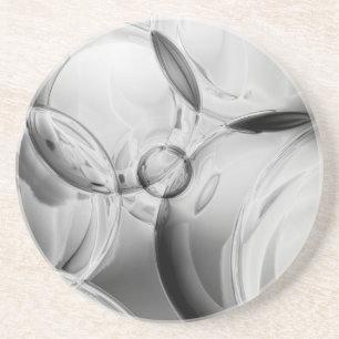 Dessous De Verre En Grès Bulles noires