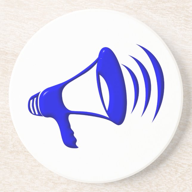 Dessous De Verre En Grès Bullhorn - Ajoutez vos propres mots (Devant)