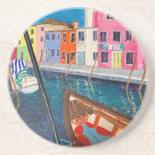 Dessous De Verre En Grès Burano Venice Italie