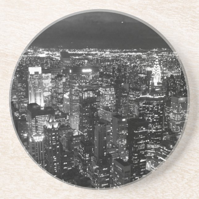 Dessous De Verre En Grès BW-ville (Devant)