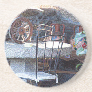 Dessous De Verre En Grès Cactus espagnol et vie morte