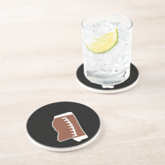 Dessous De Verre En Grès Cadeau d'amant du football d'amusement du