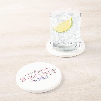 Dessous De Verre En Grès Cadeau de voyage souvenir des États-Unis d'Amériqu
