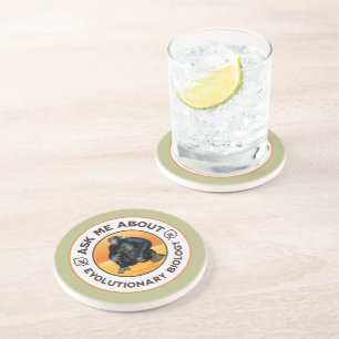 Dessous De Verre En Grès Cadeau d'humour sur l'évolution pour professeur de