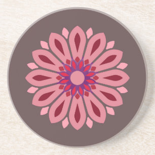 DESSOUS DE VERRE EN GRÈS CADEAU FLEUR MODERNE COLORÉ POUR FILLE SOEUR MAMAN