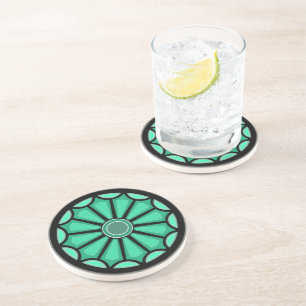 DESSOUS DE VERRE EN GRÈS CADEAU FLEUR MODERNE DE MAMAN PAPA SOEUR FILS PATR