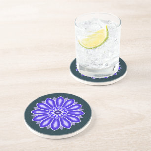 DESSOUS DE VERRE EN GRÈS CADEAU FLEUR POUR MAMAN FILLE SOEUR AMIE ENSEIGNAN