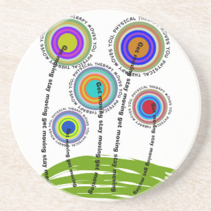 Dessous De Verre En Grès Cadeaux Artsy de physiothérapie