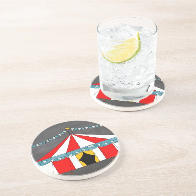 Dessous De Verre En Grès Cadeaux de fête de cirque (Côté)