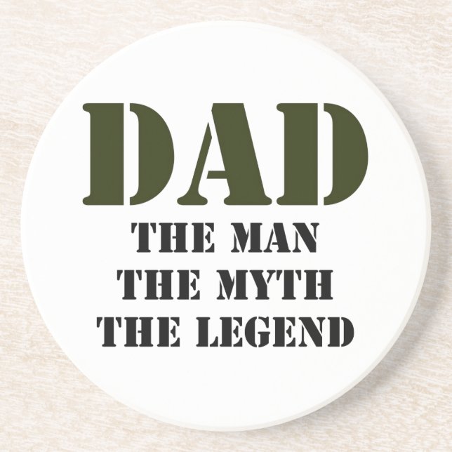 Dessous De Verre En Grès Cadeaux de fête des pères (Devant)