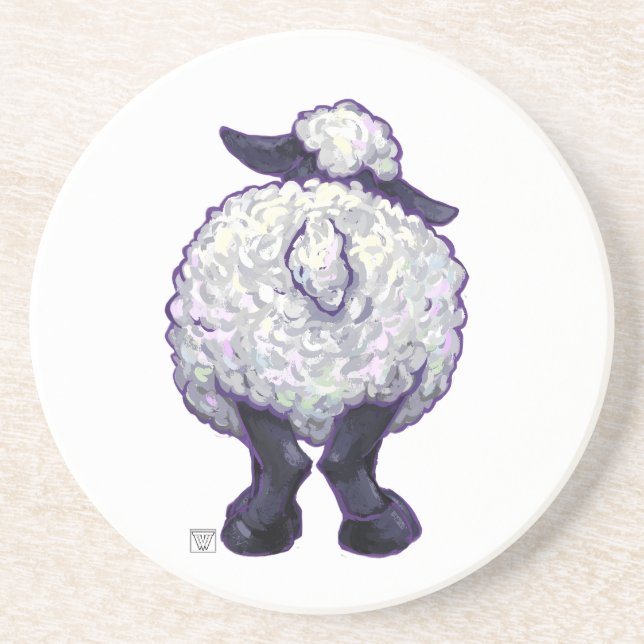 Dessous De Verre En Grès Cadeaux et accessoires pour moutons (Devant)