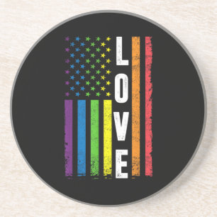 Dessous De Verre En Grès Cadeaux Gay Pride Hommes Femmes LGBT Drapeau Arc-e