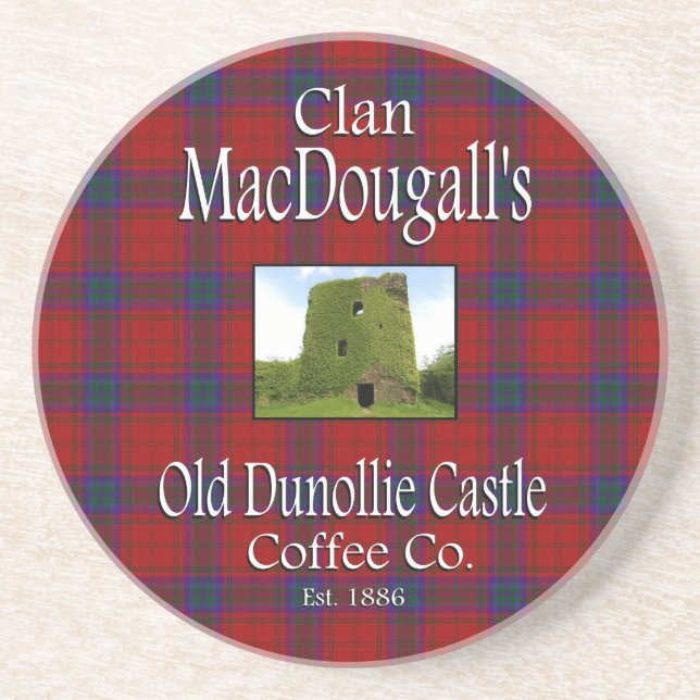 Dessous De Verre En Grès Café Cie. de château de Dunollie de MacDougall de (Devant)