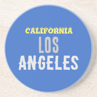 Dessous De Verre En Grès Californie Los Angeles City USA Retro Vintage