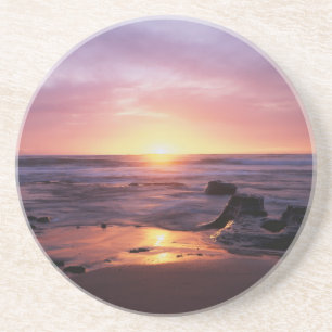 Dessous De Verre En Grès Californie, San Diego, Sunset Cliffs, Sunset 4
