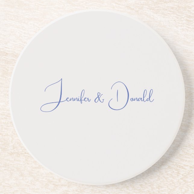 Dessous De Verre En Grès Calligraphie tendance écriture classique personnel (Devant)