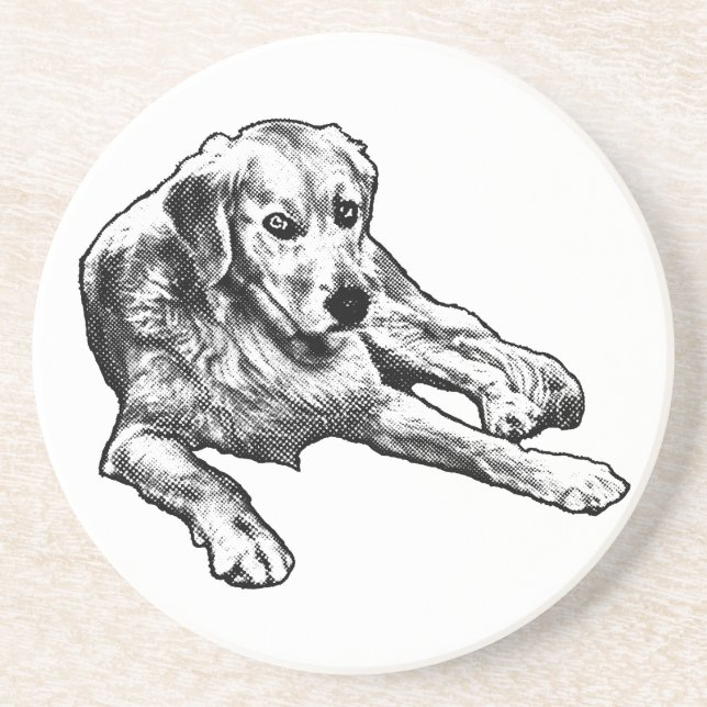 Dessous De Verre En Grès Calme du tableau : Grain d'or (Devant)