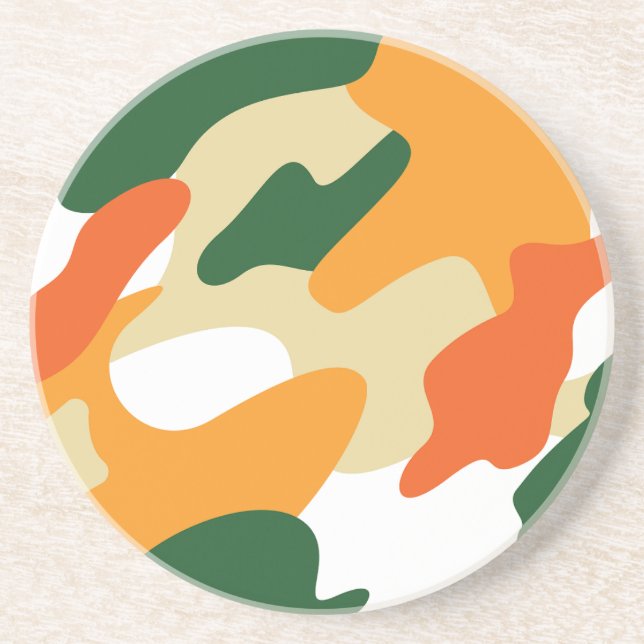 Dessous De Verre En Grès camouflage (Devant)