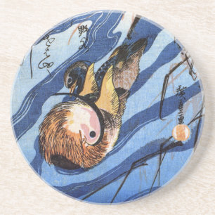 Dessous De Verre En Grès Canard de mandarine, Hiroshige