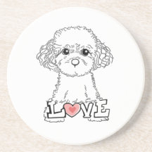 Caniche avec amour