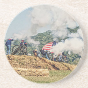 Dessous De Verre En Grès Cannon Fire