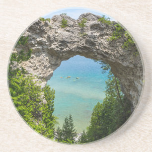 Dessous De Verre En Grès Canoeing At Arch Rock