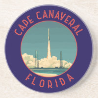Cape Canaveral Floride Retro Cercle désorganisé