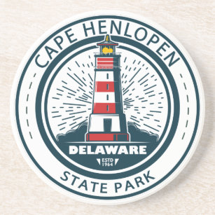 Dessous De Verre En Grès Cape Henlopen State Park Delaware Badge