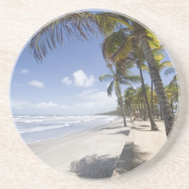 Dessous De Verre En Grès Caraïbes - Trinité - Plage de Manzanilla sur (Devant)