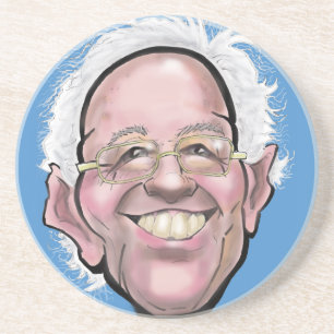 Dessous De Verre En Grès Caricature de Bernie Sanders