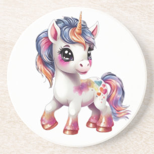 Dessous De Verre En Grès caricature licorne