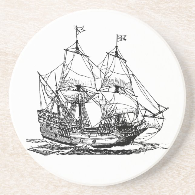 Dessous De Verre En Grès Carrack (Devant)