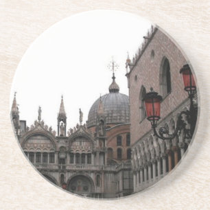 Dessous De Verre En Grès Carré et Basilique Saint-Marc