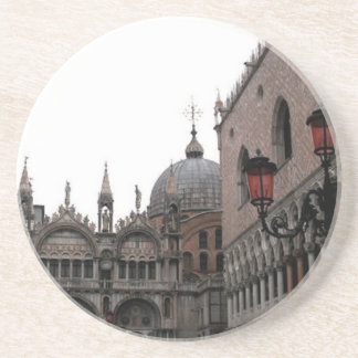 Dessous De Verre En Grès Carré et Basilique Saint-Marc