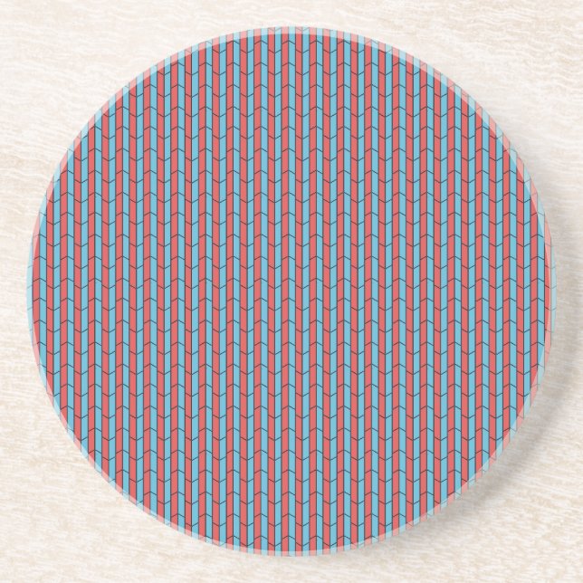 Dessous De Verre En Grès Carreaux géométriques (Devant)