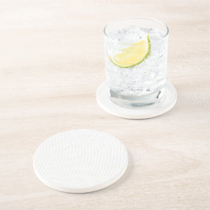 Dessous De Verre En Grès Carreaux Géométriques Gris Clair - Décoration Côti