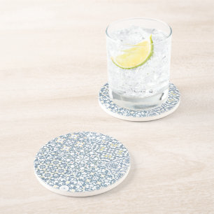 Dessous De Verre En Grès Carreaux Méditerranéens, Marocains, Majolique, Azu