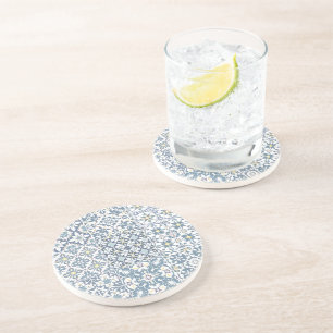 Dessous De Verre En Grès Carreaux Méditerranéens, Marocains, Majolique, Azu